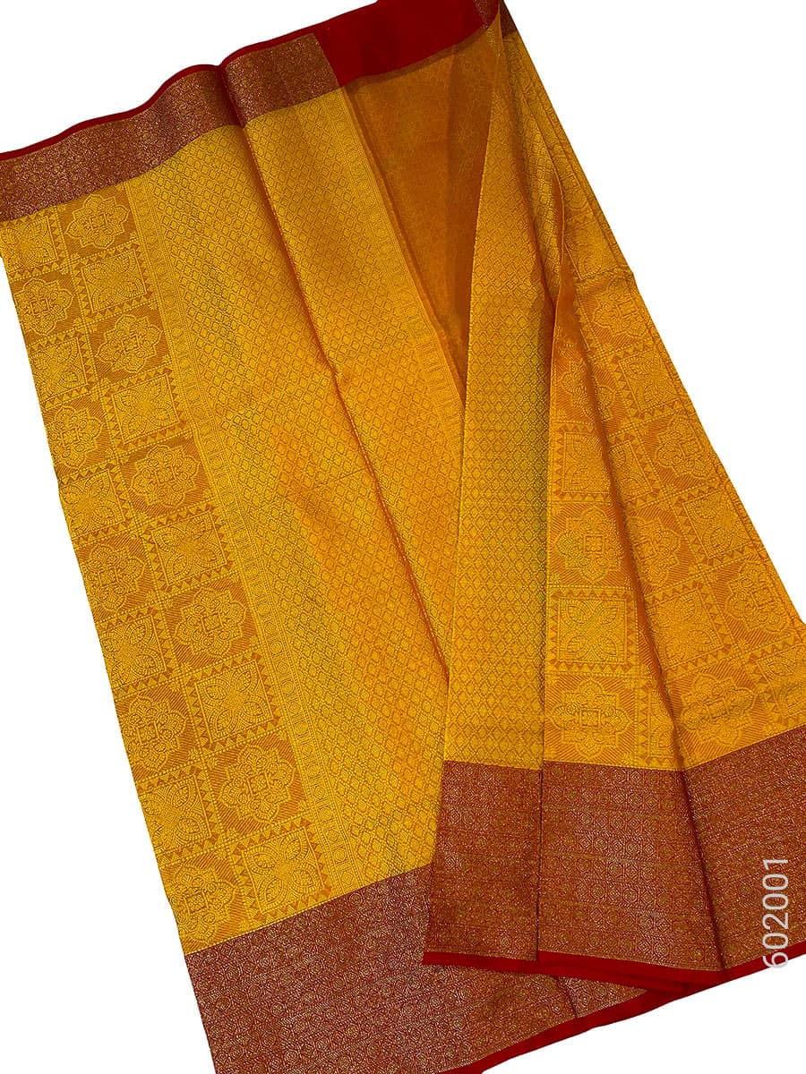 Gold gold cotton silk zari saree